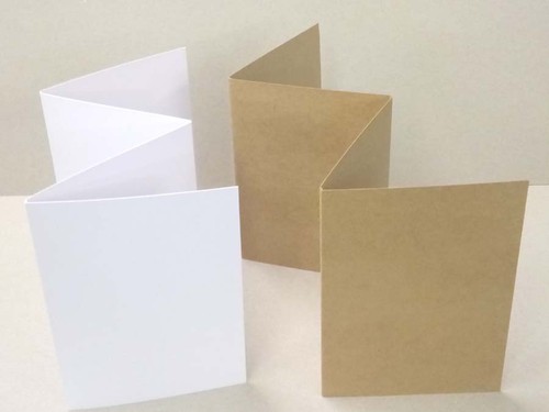 Triple creased trifold card - creased,