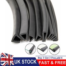 Black Rubber U Channel Edging