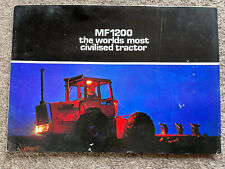original massey ferguson 1200 fold out booklet