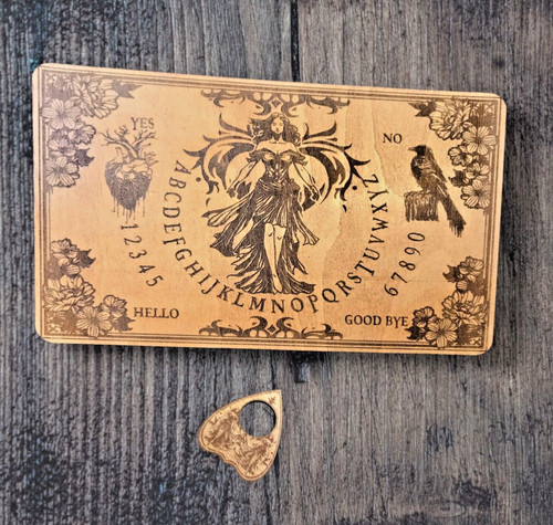 Handmade ouija board with - handmade,