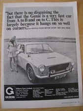 GILBERN CARS LTD GENIE VERY