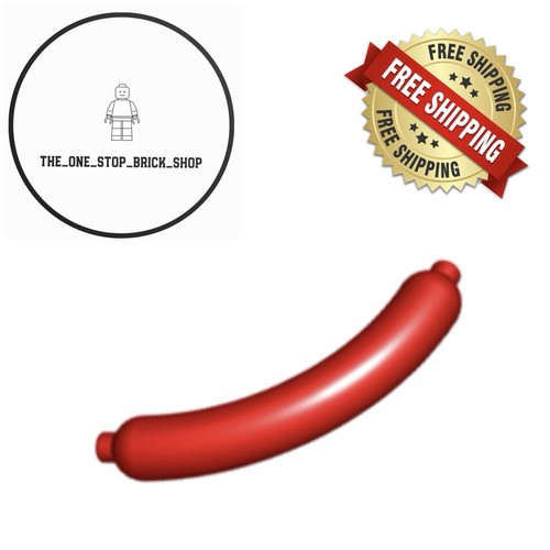 Lego red hot dog sausage - lego,
