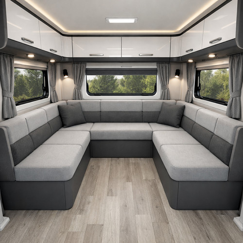 Shape campervan seating - u,