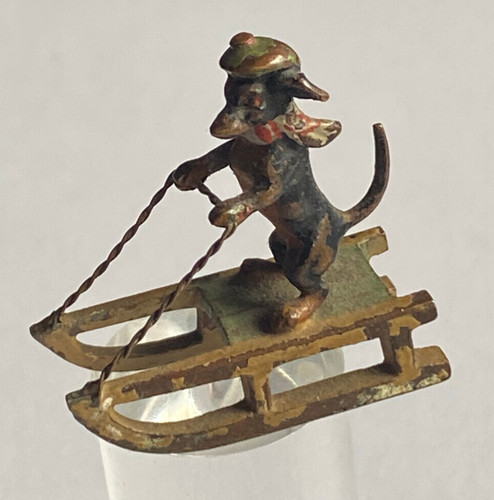 Vienna bronze miner dog - bronze,