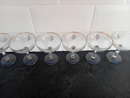 Six vintage babycham white - vintage,