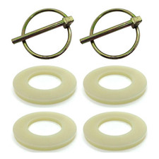 Dinghy Trolley Wheel Clips and Washers Package - No Wheels