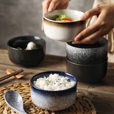 Ceramic Bowl Microwave Safe Handcrafted Salad & Soup Dish with Anti-Slip Bottom