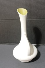 Haeger Pitcher Vase Ceramic White Textured Splatterware Splatter Ware MCM Vtg