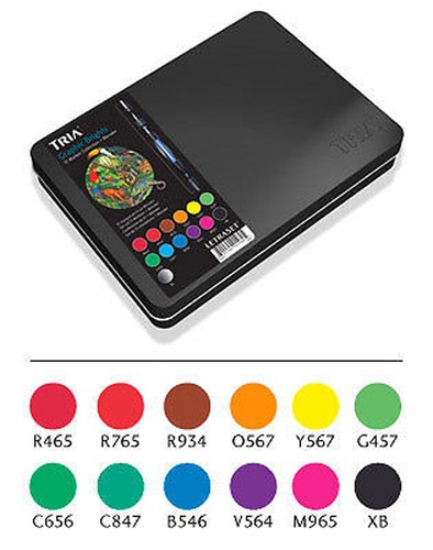 Letraset tria marker 12 pen - marker,
