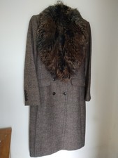 JOULES 'Glenmere' Harkiss Long Tweed Coat Size 12