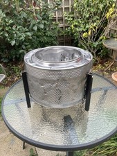 Stainless steel washing  machine drum fire pit firepit patio heater