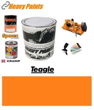 Teagle Flail Mower Orange Paint Endurance Enamel Paint 1 Litre Tin