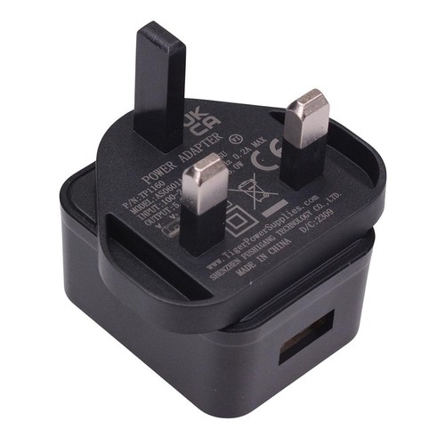 Usb power supply black - 1a,
