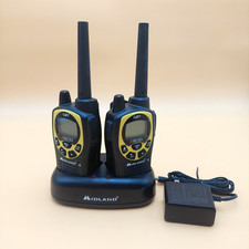 2 Midland GXT1030G X-tra Talk Walkie Talkies w/ Charging Base 2-Way Radio