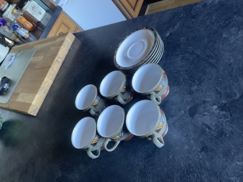 Cups and saucers denby - cups, 6