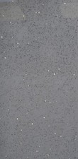 Sparkly Real Quartz - White Grey or Black Polished Wall & Floor Tiles - 3 Sizes