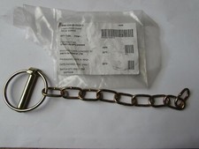 Military Truck, Trailer Lynch Pin 45 x 8mm dia and Chain  NSN 5340992052612