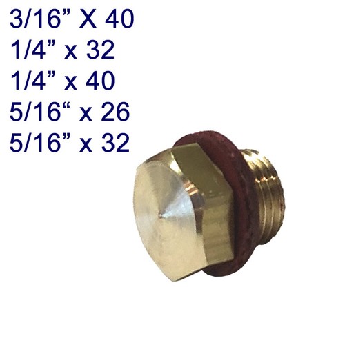 Brass blanking plug various - blanking,