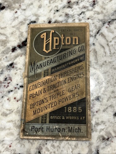 1885 upton manufacturing - 1885, co