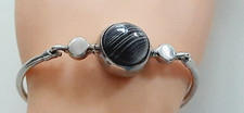 Pearl ° Silver Design Bangle ° 925 / ooo ° Agate ° Master Brand Pe °