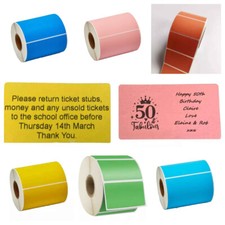 Colour Pre Printed Self Adhesive Sticky Personalized Address Sender 32x57 Labels