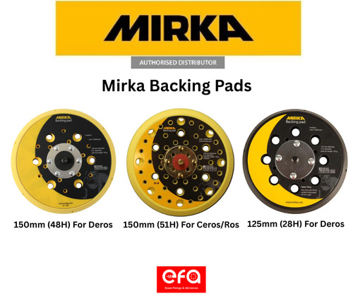 Mirka backing pads 125 150mm - 125, &