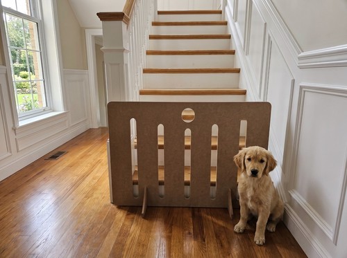Freestanding wooden pet dog - freestanding,