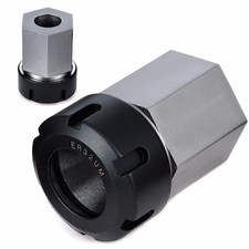 ER32 Hex Block Collet Spring Chuck Holder for CNC Lathe Engraving Machine Tool