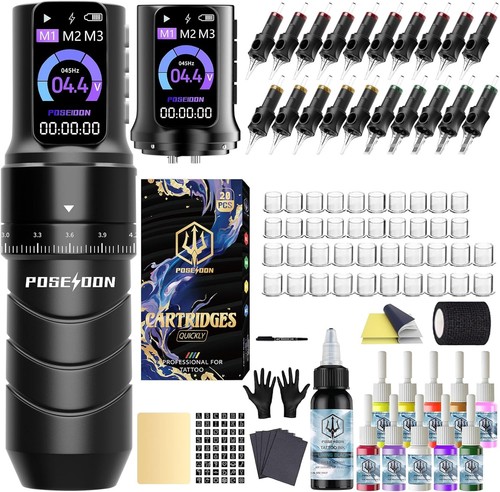 Poseidon tattoo gun kit - gun,