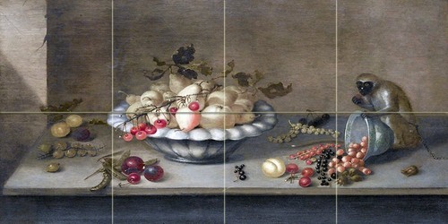 Still life pears monkey - pears, fruits