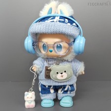 labubu Doll Clothes Designer handmade Kawaii clothes outfit set for 17cm (no toy