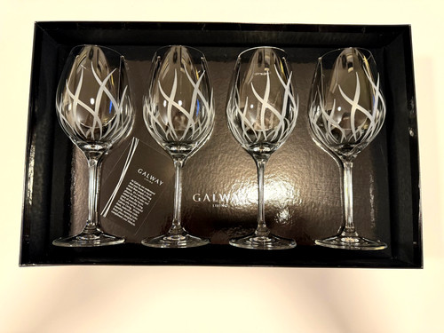 Galway crystal fire goblet - galway,