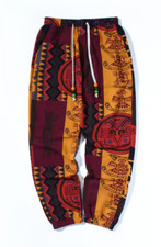 Mens Vintage Hippy Boho Aladdin Harem Wideleg Ninja Pants Trousers Cotton Blend