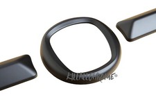 UK SELLER HQ FIAT 500 NEW MATT BLACK GRILL BADGE COVER TRIM POP SPORT LOUNGE