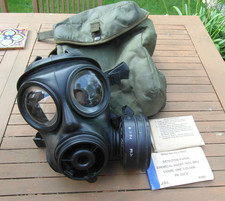 British Avon S10 Size 2 Gas Mask Respirator w/ Filter & Haversack SAS Cosplay