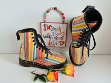 Dr Martens 1460 wool textile trapestry Peru Pendleton England boots UK4 EU37 US6