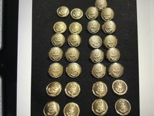 British Royal Navy RN  Dress Buttons Jacket / Blazer / Greatcoat  x29  Superb 