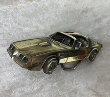 Vtg Pontiac Firebird Trans Am Belt Buckle Great American Company Brass 1979