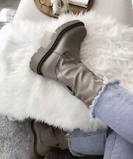 H&M Boots Chunky Greige Ankle