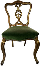 ANTIQUE ITALIAN CHAIR LOUIS XV STYLE ROCOCO REVIVAL VENETIAN FLORENTINE  19TH C