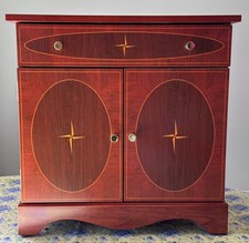 New Reed & Barton Williamsburg Apothecary Wooden Jewelry Cabinet Box