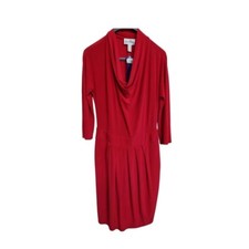 Joseph Ribkoff Red Cowl Neck Party Dress Uk Sz 14 Knee London BNWT  - wedding 
