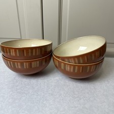 4x Denby Fire Chilli Stripe