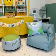 rucomfy | Indoor/Outdoor Kids Snuggle Bean Bag Chair | Arrives Pre-Filled