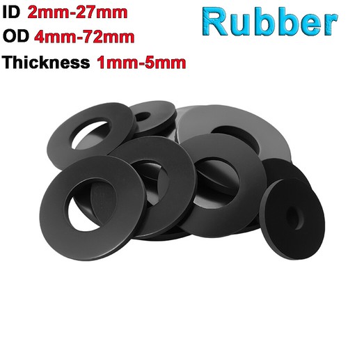 Rubber washers various - washers, sizes