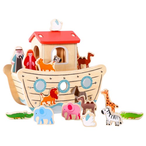 Wooden noah ark - wooden, playset