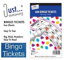 Jumbo 600 Bingo Tickets Book