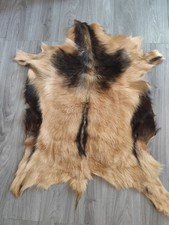 Goat Skin Rug Throw Wall Art New Genuine