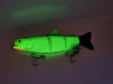 Robobait Electronic Robo Lure Live Bait Pike Perch Fishing GLOW IN DARK