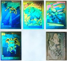 Marvel Universe - 1991 Impel: Complete Hologram Set (5) Spider-Man